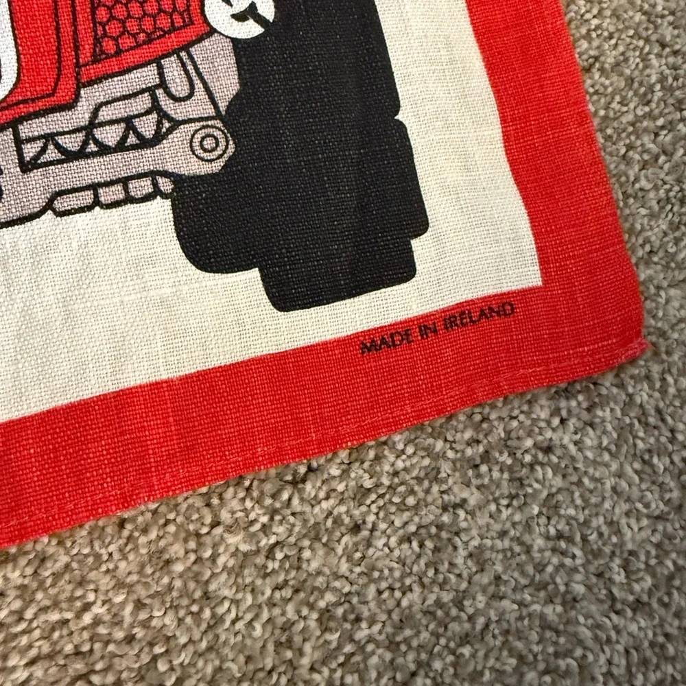 Vintage Red London Tour Bus Tea Towel
